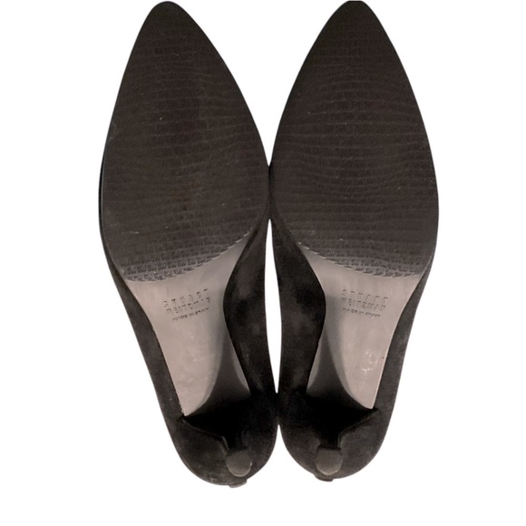 Stuart Weitzman Elastique Bootie Black Ankle Mid High Slip On Spain size 8‎ - Picture 6 of 7